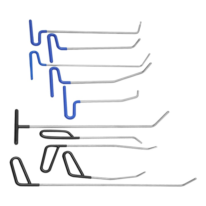 Set unelte pentru indepartarea denivelarilor, 10 piese, design ergonomic, albastru/negru