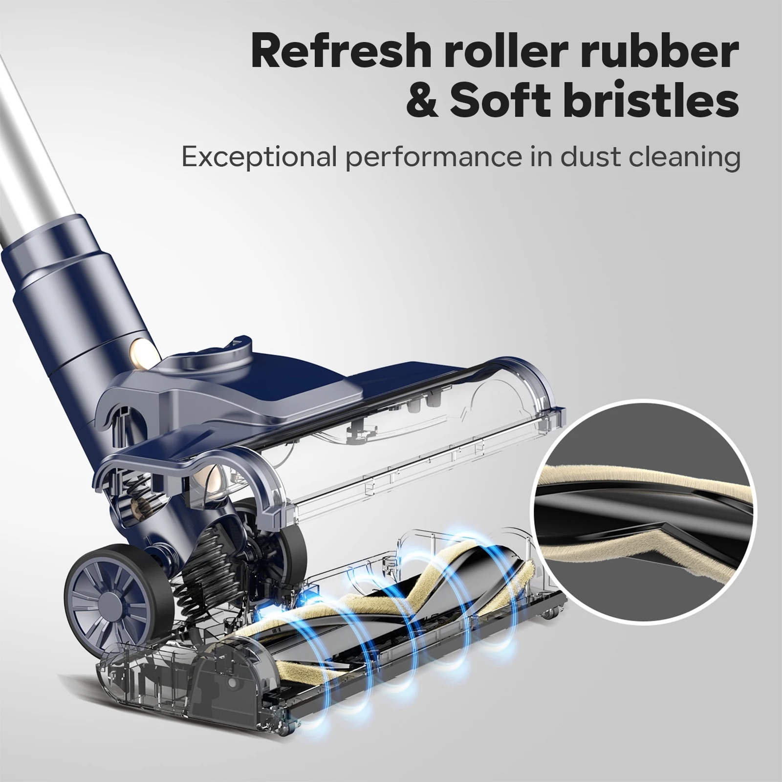 Aspirator cu filtrare HEPA, 600W, 6m cablu, albastru