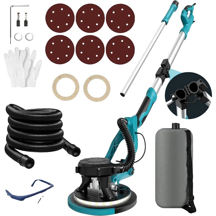 Slefuitoare electrica, 1250W, control variabil al vitezei, colectare praf, 4m cablu