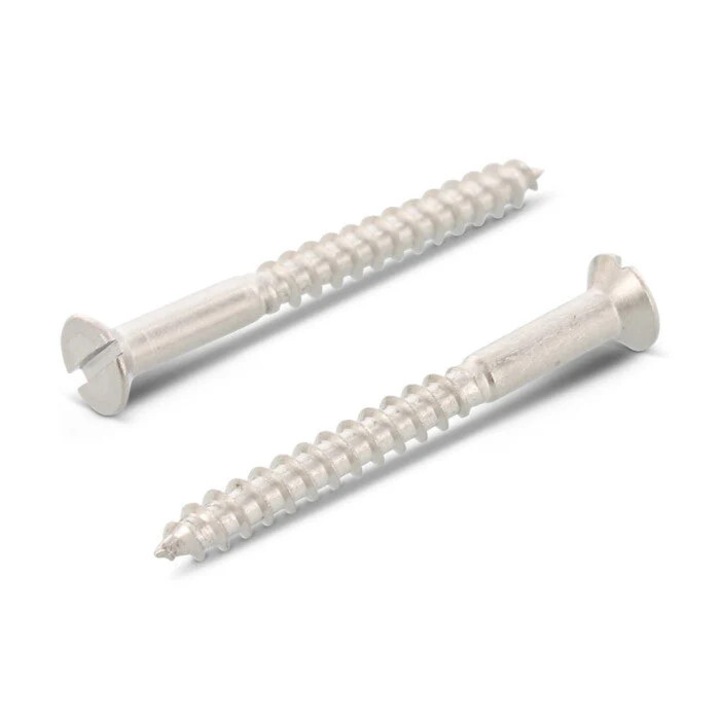 Set 200 Surub lemn dulgherie cap inecat crestat filet partial DIN 97 - 3,0 x 16 mm