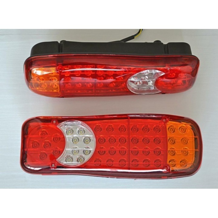 Stopă cu LED, cu 3 secțiuni, 60 LED-uri, 34 × 14.5 cm, 24 V, set 2 bucăți