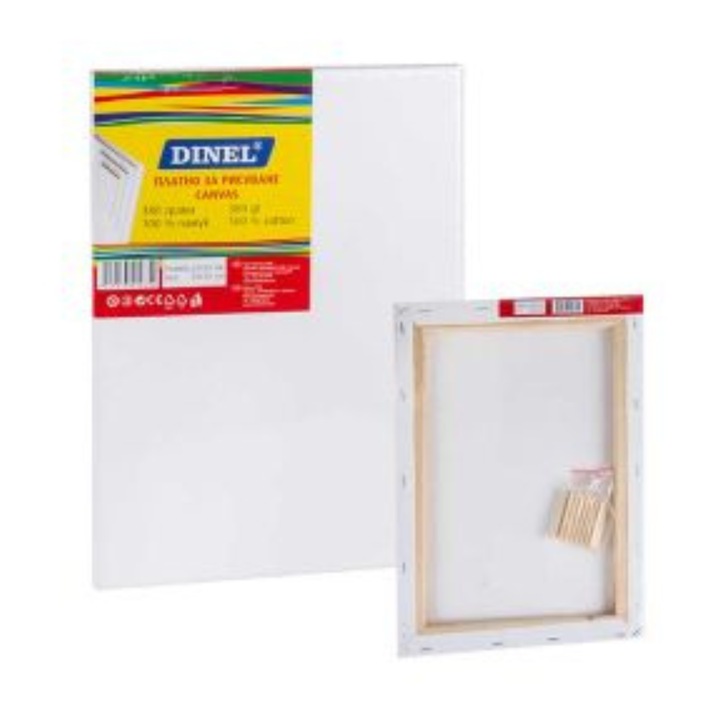 Pânză Dinel, 25x35 cm, 380 g, albă, 1 buc