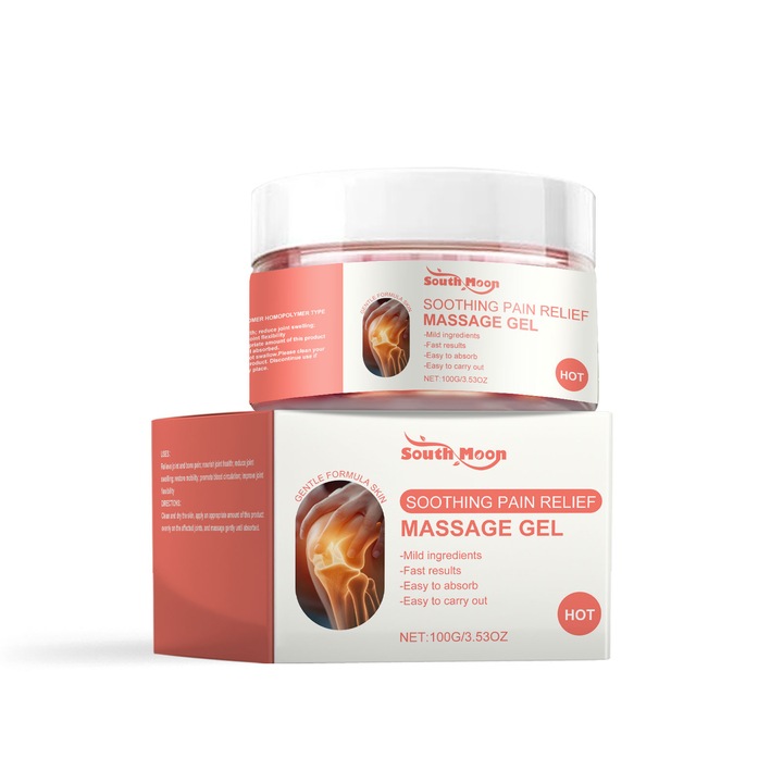 Ízületi ápoló gél, South Moon, gyömbérrel és mentával