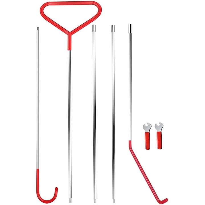 Cârlige pentru deblocarea mașinilor, Pentru lăcătuș, 170 cm, Metal, Multicolor