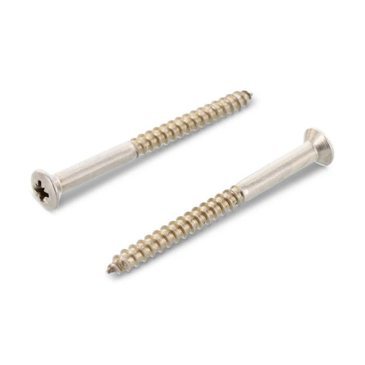 Set 200 Surub lemn dulgherie cap inecat ridicat cruce filet partial DIN 7995 - 3, 0 x 20 Z mm