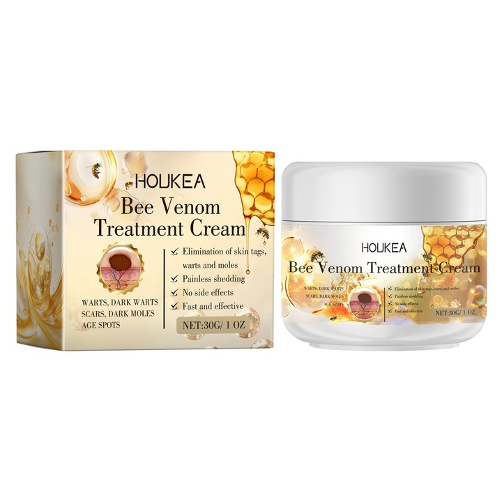 HOUKEA méhméreg bőrápoló krém, szemölcs eltávolító, 100ml