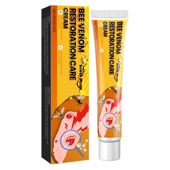 Testápoló krém méhméreggel, természetes összetevőkkel, antibakteriális