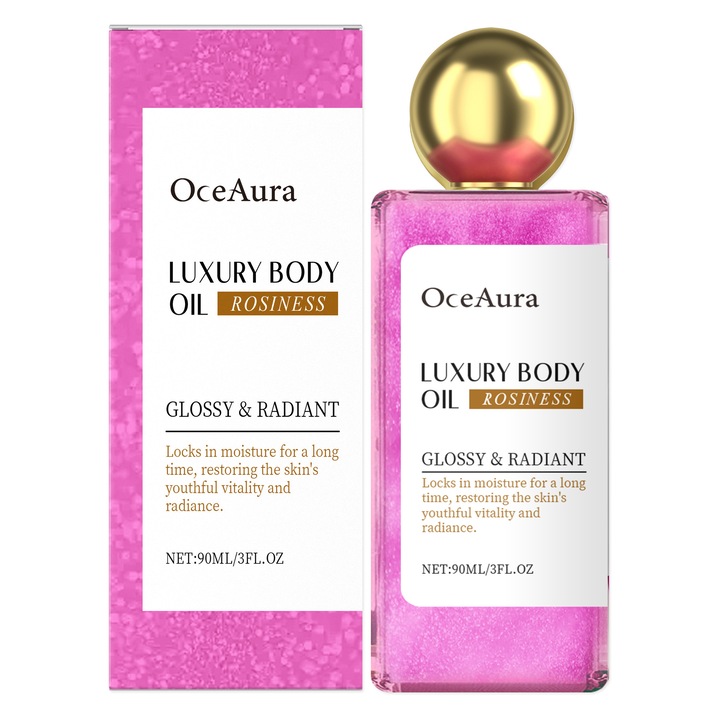 OceAura Ragyogó testolaj hialuronsavval és argánolajjal, 200ml