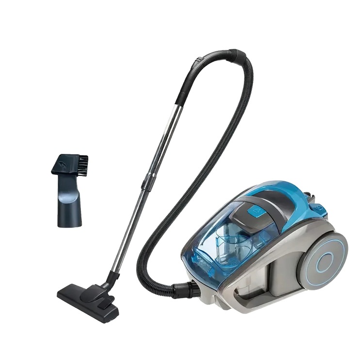 Прахосмукачка, 15000Pa, двойна функция за мокро и сухо почистване, синя, EU