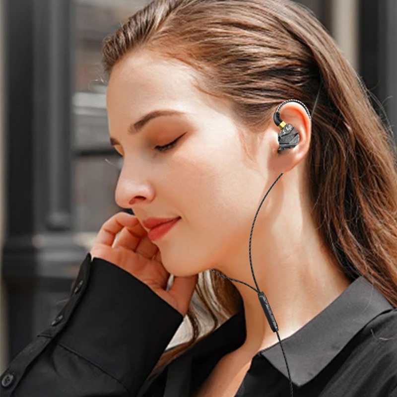 Casti cu fir, In-Ear, 3.5mm Jack, Control Volum, 1.2m, Calitate Sunet HiFi, negru