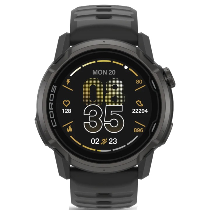 Ceas multisport COROS APEX 4, 46 mm, silicon/nailon, GPS, ecran 1.3 inch, negru