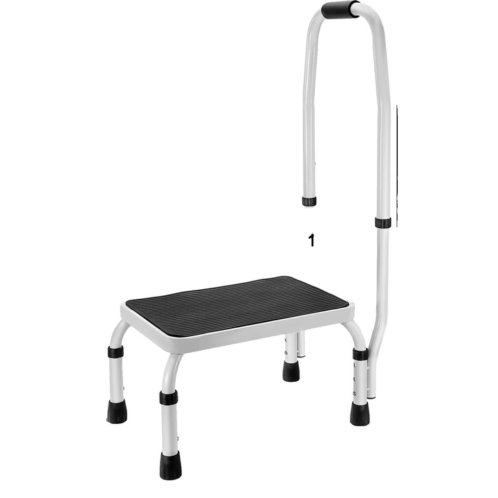 Scara de lucru, 1 treapta, capacitate 150 kg, design ergonomic pliabil, 50x48x45cm
