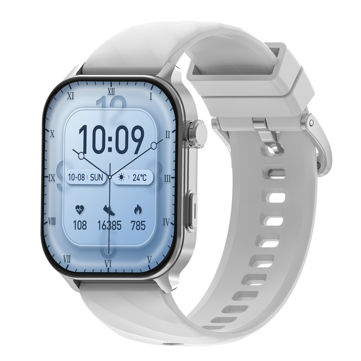 Смарт часовник унисекс BIRAI Active VLC211, 2.01" екран, GPS, сив