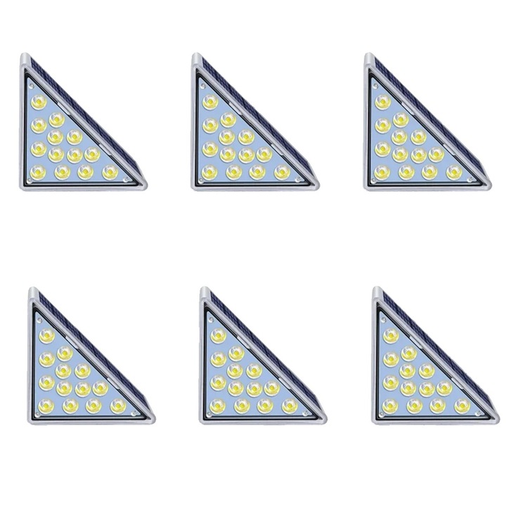 Lampi solare, 80 lumeni, impermeabile IP67, set 6 bucati