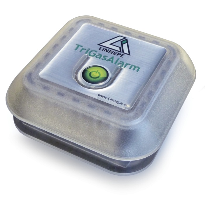 Detector gaze Linnepe TriGasAlarm, 9x4x9cm, 80 dB, pentru rulota/autorulota/van