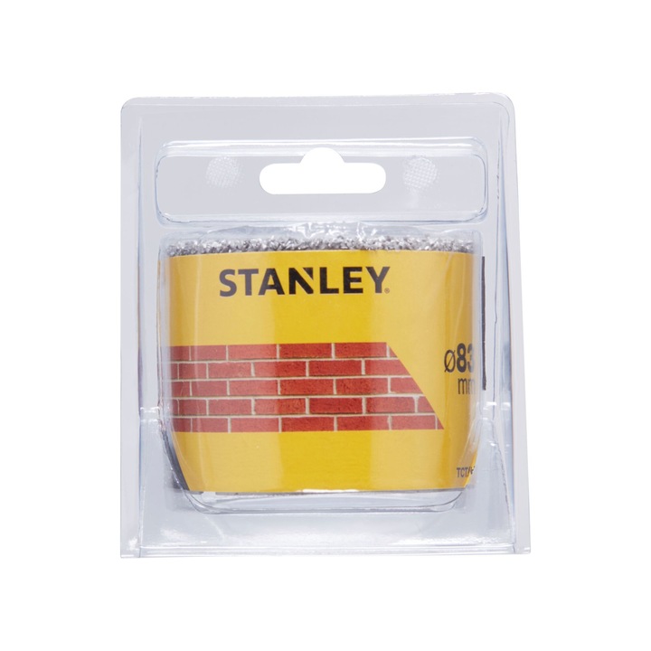 Carota TCT pentru zidărie, Stanley, 83x58mm, set 1 bucată
