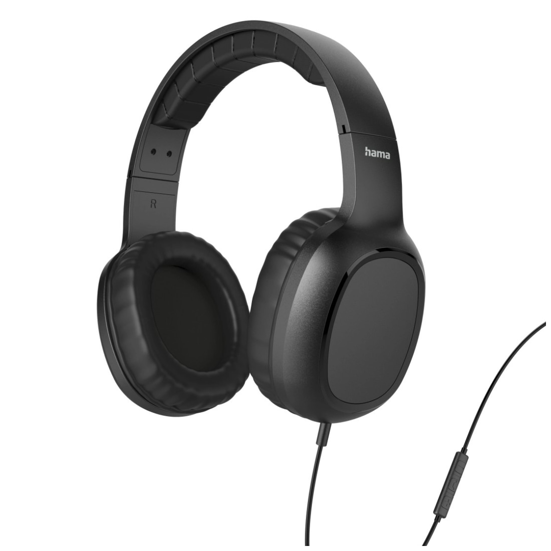Căști pe ureche Hama Fun C cu microfon USB-C, negre