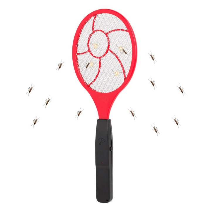 Plici muste rosu in forma de racheta de tenis, 44x16cm