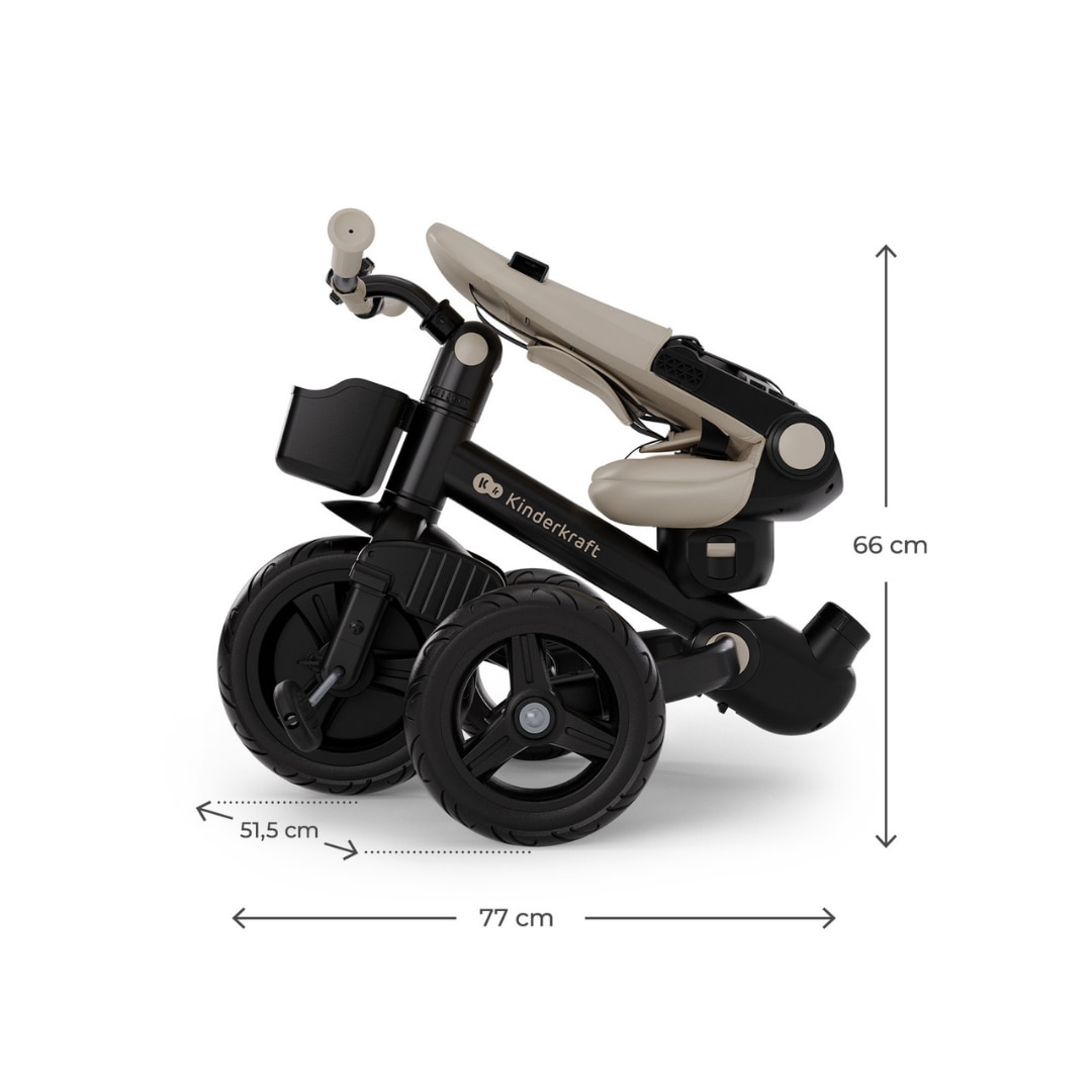 Tricicleta Kinderkraft AVEO 2 Plus BEJ - eMAG.ro