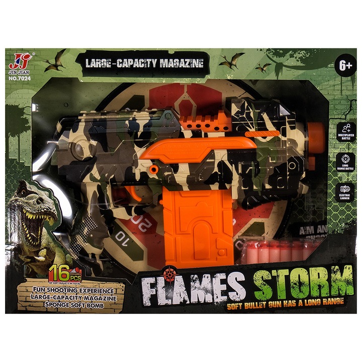 Arma de jucărie pentru copii EmonaMall W5072, Portocaliu