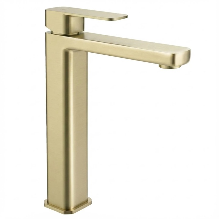 Смесител за мивка Rea, Arlo high, в цвят полирано злато