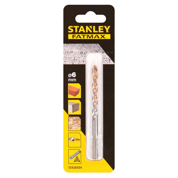 Burghiu Beton/ Zidarie/ Piatra Ø6, 0 X 100/60Mm