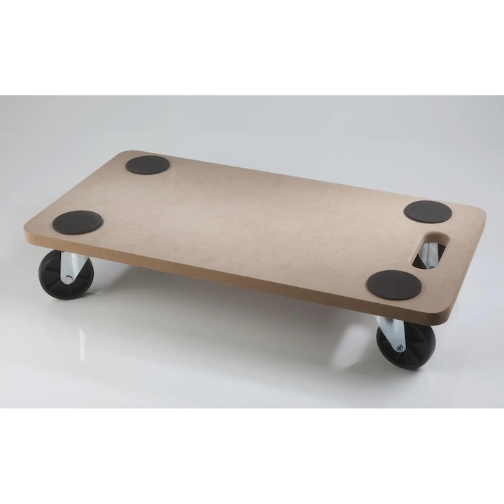 Platforma de transport din MDF 58 x 29 x 1.8 cm cu roti pivotante, capacitate 150 kg