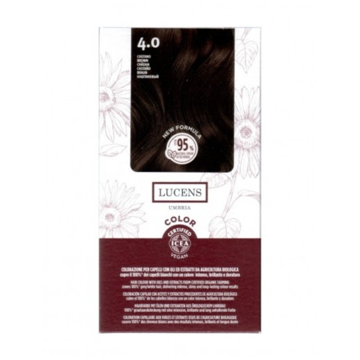 Vopsea de par fara amoniac Saten 4.0 Lucens Umbria