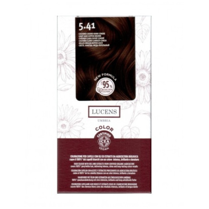 Vopsea fara amoniac Saten Deschis Cenusiu Aramiu 5.41 Lucens Umbria