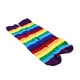 Sosete Funny Lollipop Curcubeu, model Candy Roll, unisex, marime universala, cadou original