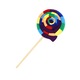 Sosete Funny Lollipop Curcubeu, model Candy Roll, unisex, marime universala, cadou original