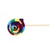 Sosete Funny Lollipop Curcubeu, model Candy Roll, unisex, marime universala, cadou original