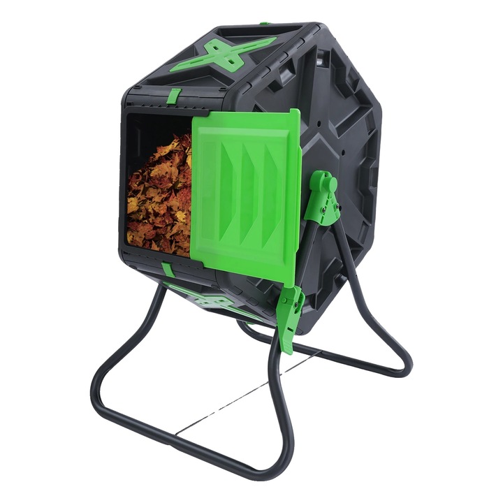 Compostor gradina, 70L, forma hexagonala, 5.5kg, material PP si fier