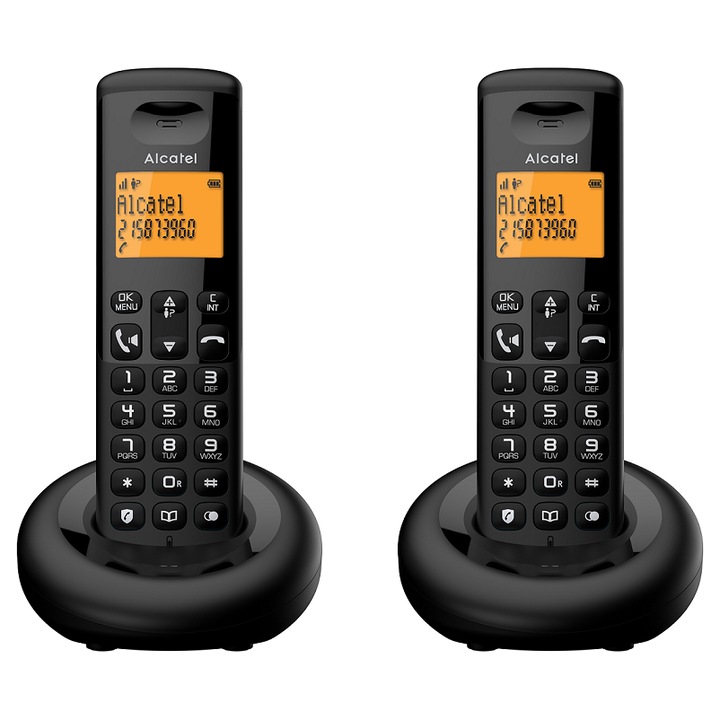 Alcatel E260 Duo Dect telefon, kihangosítható, 10x10x20 cm