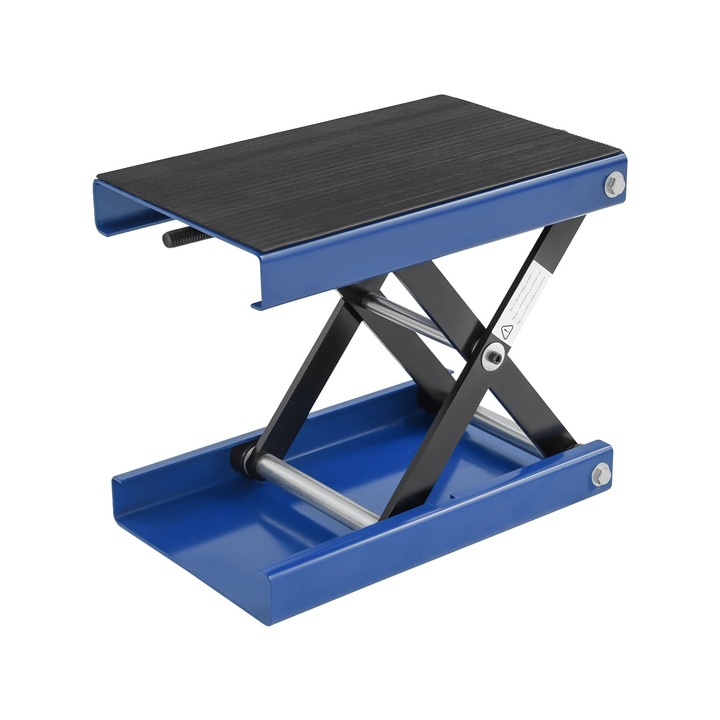 Elevator pentru motociclete, inaltime ajustabila, capacitate de incarcare mare, albastru, 37x23cm