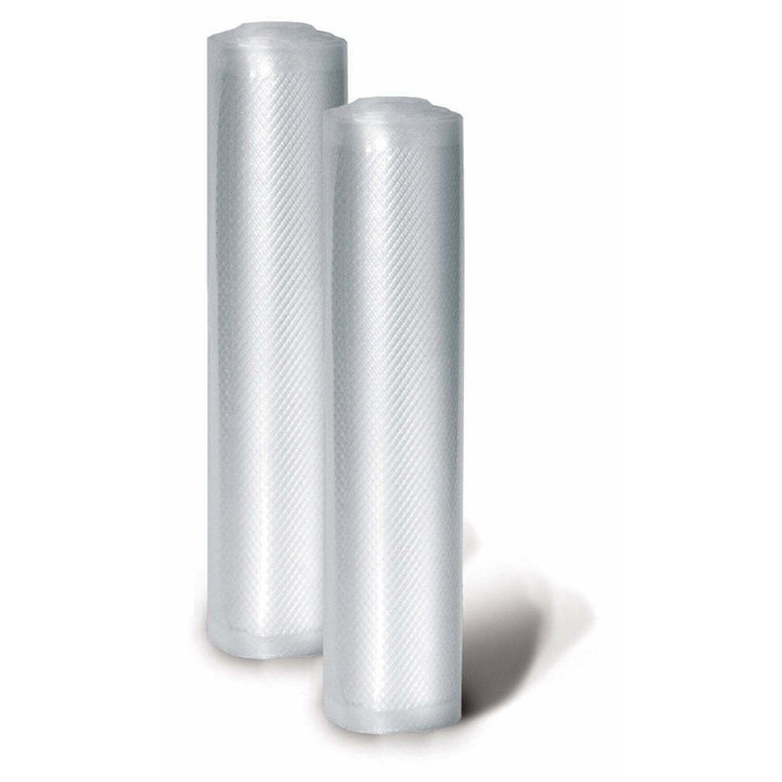 Set 2 role pungi pentru vidat, Dr. Kitchen, reutilizabile, transparente, 20x600cm