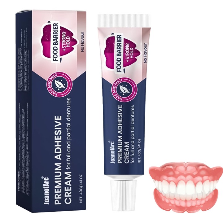 Adeziv dentar termoplastic, extra puternic, pentru proteze dentare, rezistent, 40g
