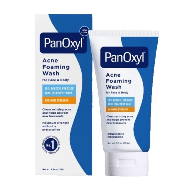 A PanOxyl, akneellenes habzó tisztítószer, amely 10% benzil-peroxidot tartalmaz, erőteljes antibakteriális hatást fejt ki