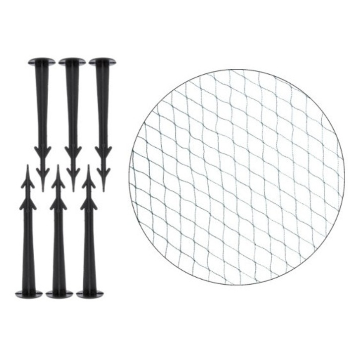 Plasă anti-păsări pentru pomi fructiferi și arbuști - 4 m x 5 m