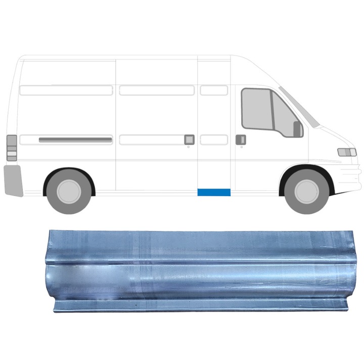 Reparație laterală prag Fiat Ducato 1994-2006, simetric, oțel de înaltă calitate, LWB