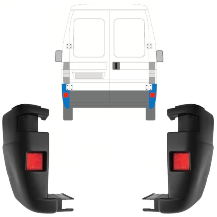 Colt Bara Spate Pentru Citroen Jumper 2002-2006 / Stanga+Dreapta / Set