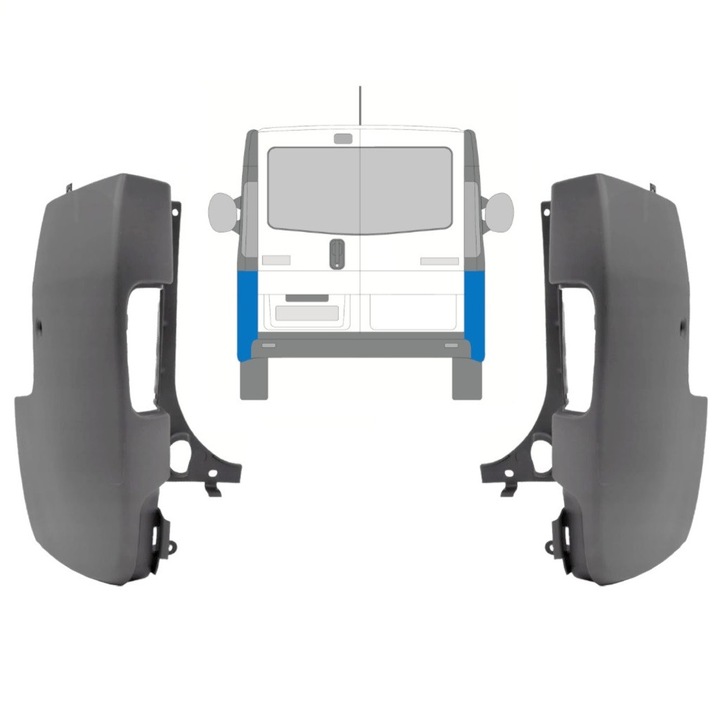 Colt bara spate Renault Trafic 2001-2014, stanga+dreapta, set, 4400475x8200201458