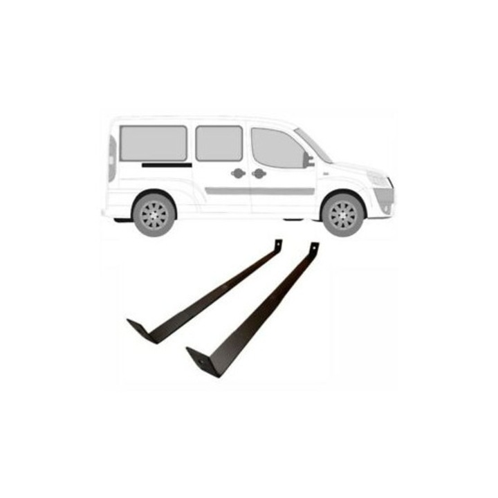 Cleme rezervor combustibil Fiat Doblo 2001-2010, otel de inalta calitate, 1.9 Multijet