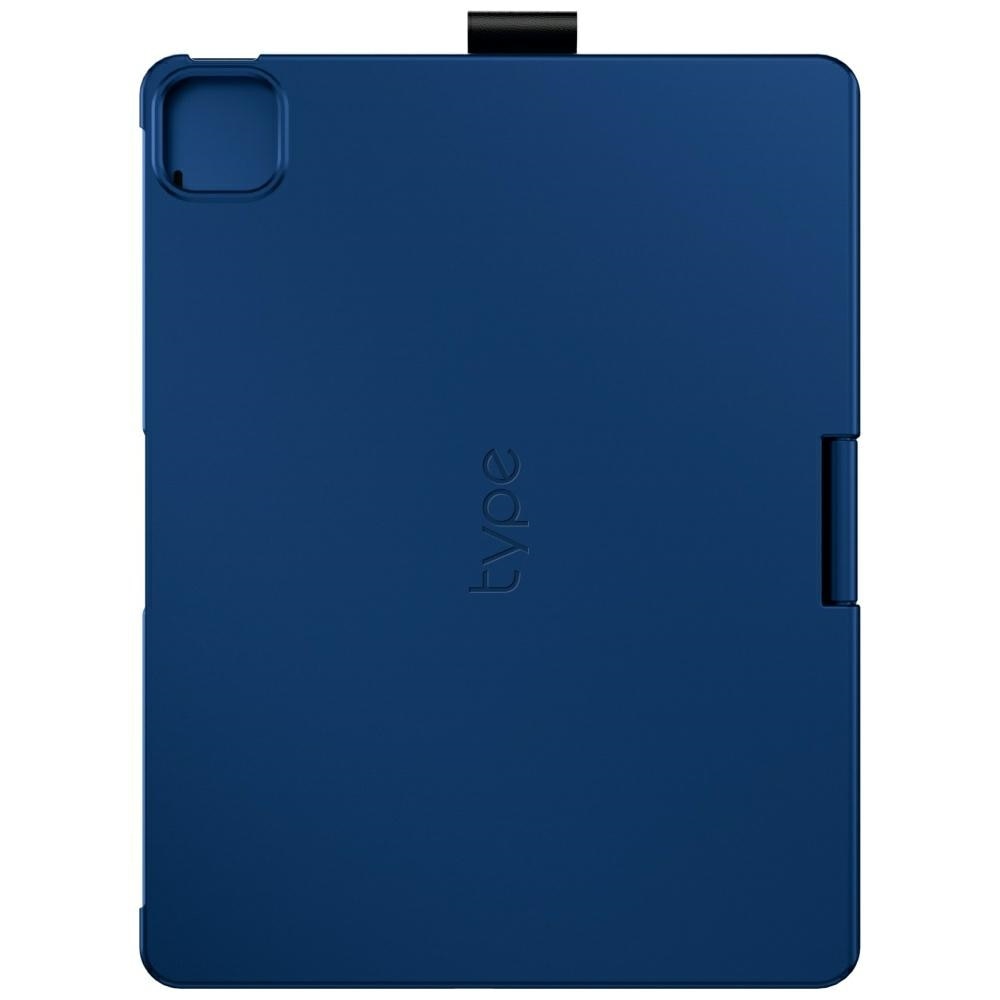 Husa cu tastatura Typecase Flexbook Touch compatibila cu iPad Air 11 inch 2024 / 2025, Albastru