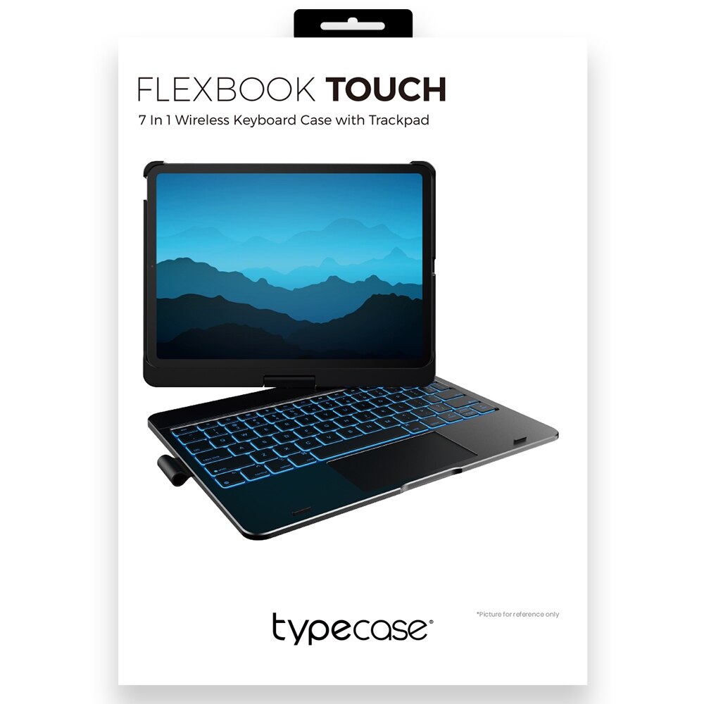 Husa cu tastatura Typecase Flexbook Touch compatibila cu iPad Air 11 inch 2024 / 2025, Albastru