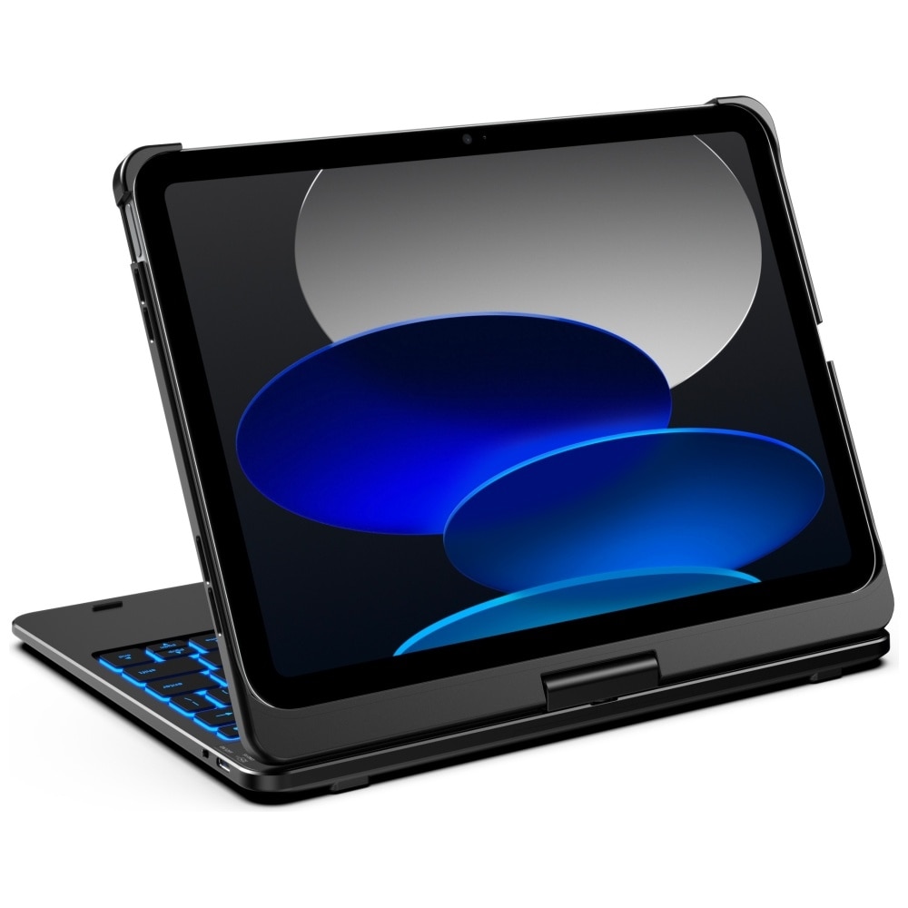 Husa cu tastatura Typecase Flexbook Touch compatibila cu iPad 10.9 inch 2022 / iPad 11 inch 2025, Negru