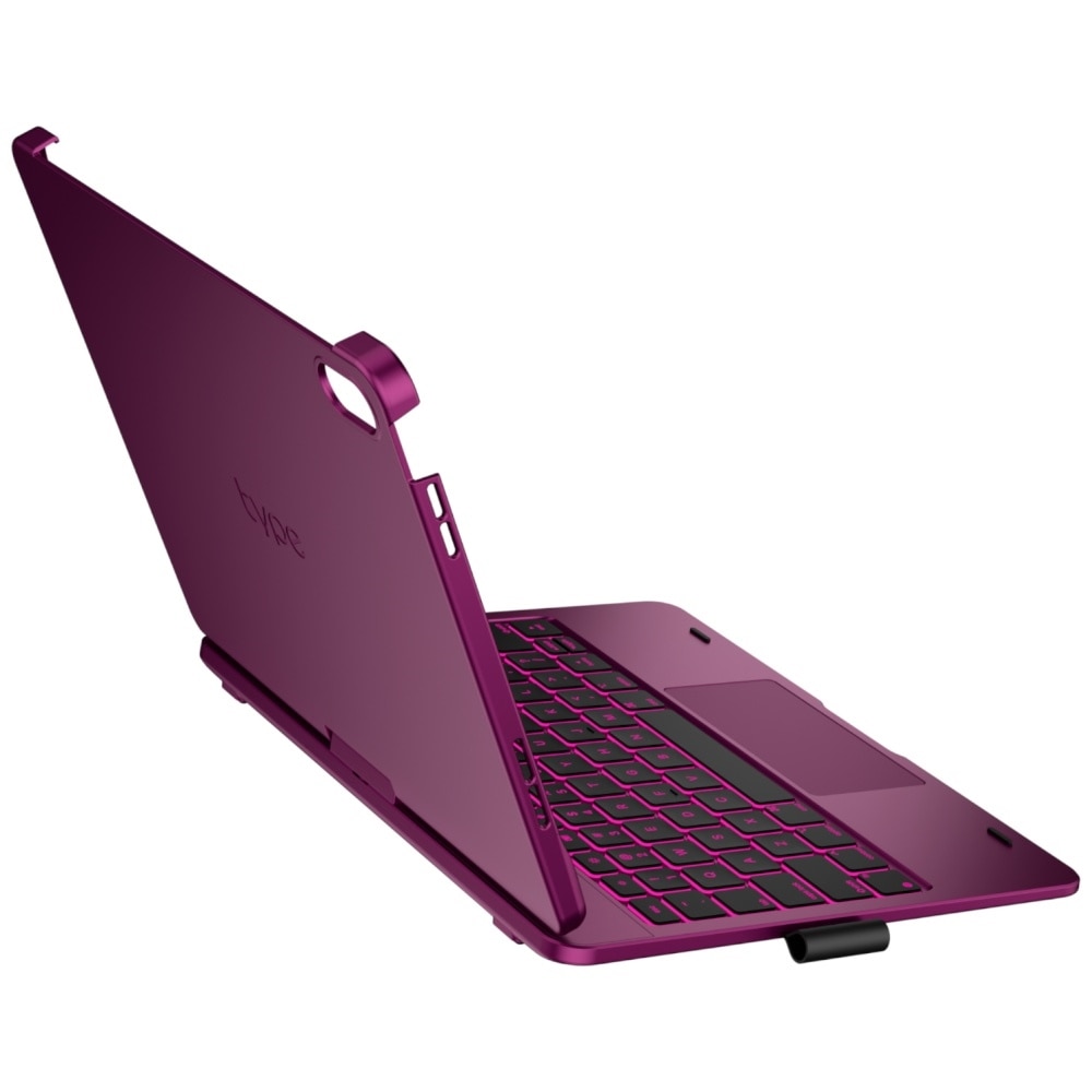 Husa cu tastatura Typecase Flexbook Touch compatibila cu iPad 10.9 inch 2022 / iPad 11 inch 2025, Visiniu