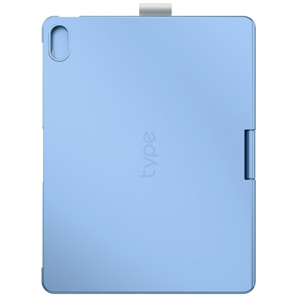 Husa cu tastatura Typecase Flexbook Touch compatibila cu iPad 10.9 inch 2022 / iPad 11 inch 2025, Albastru