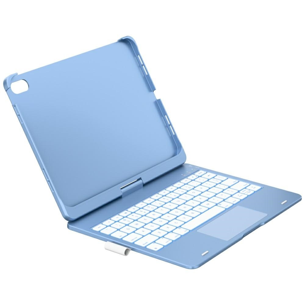 Husa cu tastatura Typecase Flexbook Touch compatibila cu iPad 10.9 inch 2022 / iPad 11 inch 2025, Albastru