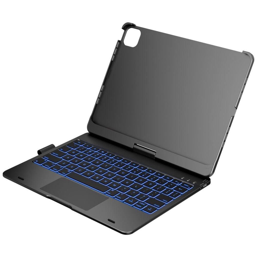 Husa cu tastatura Typecase Flexbook Touch compatibila cu iPad Air 11 inch 2024 / 2025, Gri